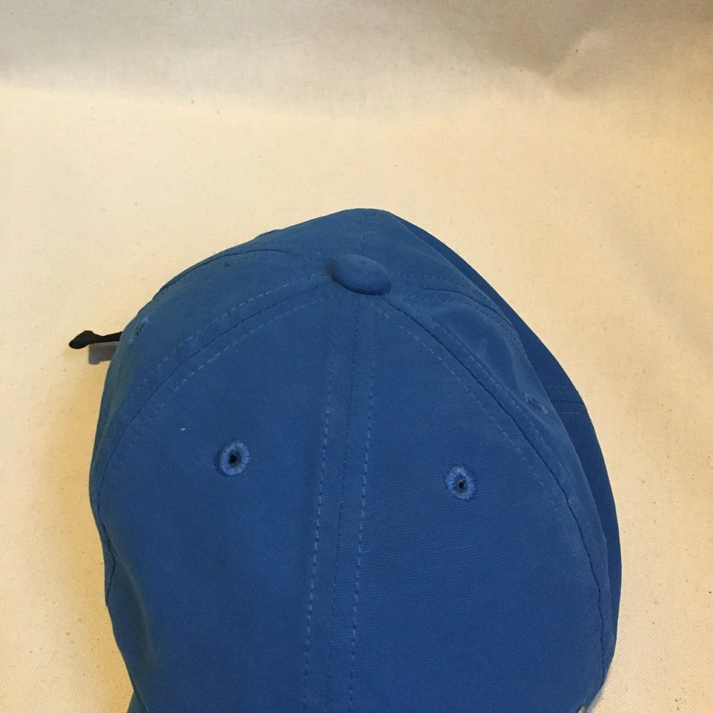 Nike Hat Cap Mens Blue Strap Back Logo Modern Logo Casual Preppy Outdoor Swoosh